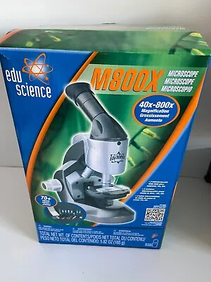 Edu Science M800X Microscope 40x-800x Magnification 70 Pieces Kit New In Box • $34.99