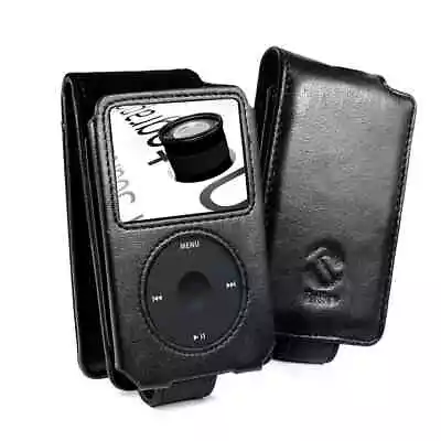 TUFF LUV Personalised Napa Leather Case Cover For IPod Classic 80GB 120GB -Black • $64.25