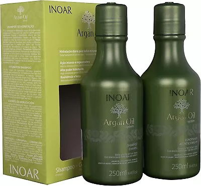 INOAR Duo Argan Oil Shampoo And Conditioner Kit 250 Ml By INOAR • £19