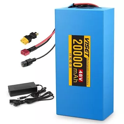 36V 48V 10Ah 14Ah 20Ah Li-ion Blue Battery For 30W-1200W Ebike Electric Bicycles • $138.70