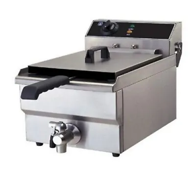 £179 • Buy Commercial Electric Fryer Counter Top Single Tank Basket Deep Fat Chips Chicken 