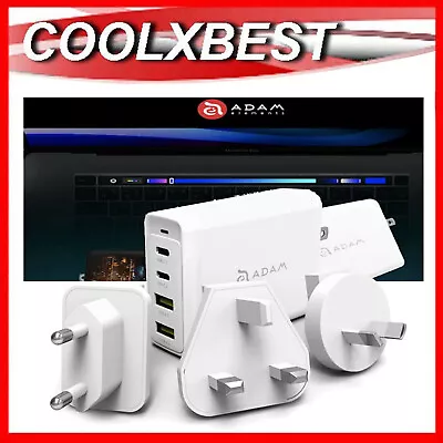 $69.98 • Buy OMNIA PRO 100W USB-C PD QC FAST WALL AC CHARGER TRAVEL GaN APPLE MACBOOK LAPTOP