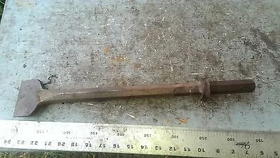 Jackhammer Bit Hydraulic Air 75mm (3 ) Wide Chisel Shank: 22mm Hex Length 450mm • $47.91