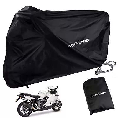 Black Bike Motorcycle Cover For Kawasaki Ninja 250 250R 300 500 650 650R 1000 • $25.99