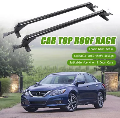 43.3  Car Top Roof Rack Cross Bars Luggage Cargo Carrier W/ Lock For Volkswagen • $128.35