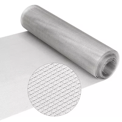 6m 1 Roll Stainless Steel Rat Mesh Rodent Proofing Woven Fine Wire Metal Netting • £6.95