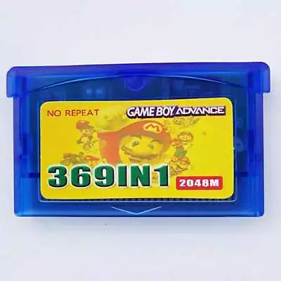 369 In 1 Video Game Cards For GBA Advance Cartridge Boy GBASP NDS IDS NDSL IDSL • £13.86