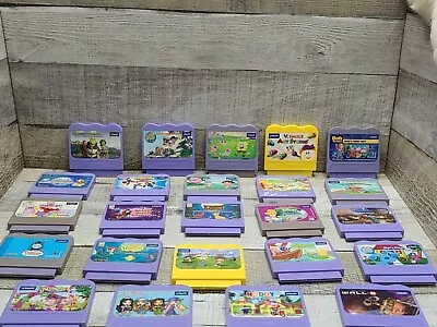 $49.99 • Buy Lot Of 24 VTech V.Smile Games Cartridges Shrek Lion King Tinkerbell Mermaid