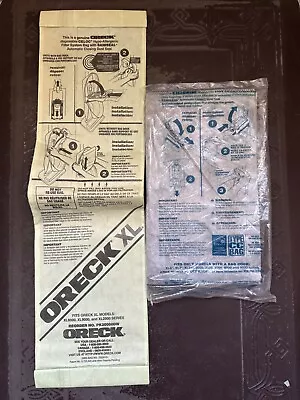 2 Oreck XL Type CC Upright Vacuum Cleaner Dust Bags Saniseal Hypo Allergenic • $11.99