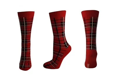 Red Tartan Macahel Men's Socks • £2.99