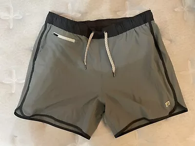 Vuori Drawstring Banks Shorts Mens Large Blue Workout Hiking Running Stretch 5” • $29.99