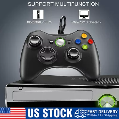 Wired PC Controller For Xbox 360 Game Controller For Steam PC Xbox 360 Slim • $12.99