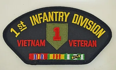 1st INFANTRY DIVISION VIETNAM VETERAN Iron/Sew On Patch HAT JACKET OR VEST P448 • $9.95