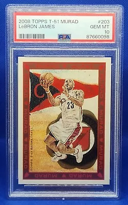 2008 Topps T-51 Murad #203 - LeBron James - PSA 10 GEM MINT - RARE 🔥 • $59.99