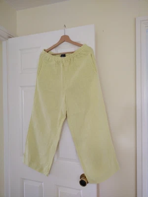 £35 • Buy Oska Trousers Size 2 10 - 12 Linen Pale Yellow Colour Fit Larger 14/16