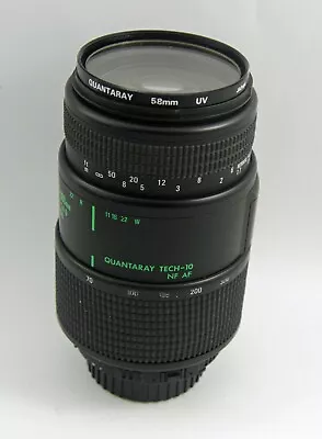 Quantaray Tech-10 NF AF 70-300mm F4-5.6D LDO Macro With Nikon AF Mount • $37.75