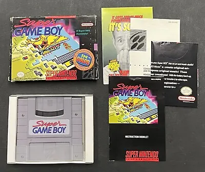 SNES Super Nintento Super Game Boy COMPLETE IN BOX READ • $55