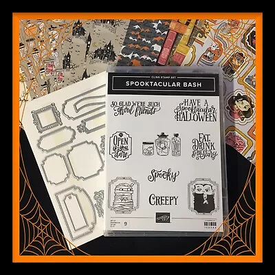 Stampin' Up! SPOOKTACULAR Stamps & ORNATE FRAMES Dies 24 MONSTER BASH DSP *NEW* • $72.95