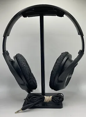Sennheiser HD 428 Over-Ear Headband Black Headphones Tested Work • $23