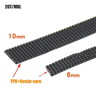 1M-10M 2GT/MXL TPU+Polyurethane Open End Timing Belt 6mm/10mm Width For 3D Print • $2.78