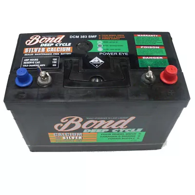 Bond Battery Deep Cycle Marine N70ZZL DCM383SMF For Caravan Boat 4WD 4x4 Car • $340