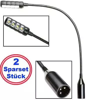 2x Ultra Bright Professional LED XLR Gooseneck Blender Lamp Minilight Lamp Light • $44.92