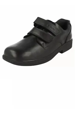 £29 • Buy Clarks Boys Deaton Gate Junior Black Leather School Shoes Uk Size 13 F / 32
