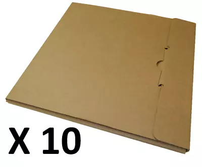 10 Strong 12  Lp Record Box Mailers Quality Vinyl Postal Packaging Fast Dispatch • £14.95