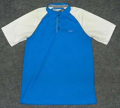 OAKLEY GOLF CONTENDER COLORBLOCK S/S POLO 431734 Stretch Hydrolix Sz M Shirt • $9.89