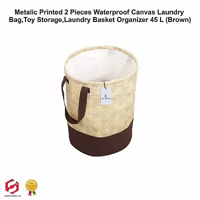 Washing Dirty Clothes Laundry Basket Box! Bag Storage Bin Hamper Toy Baby Canvas • £10.99