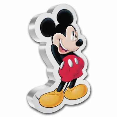 2021 Niue 1 Oz Silver Disney: Mickey Mouse Shaped Coin • $174.35