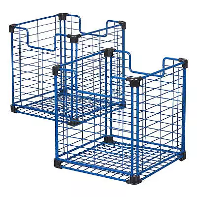 Build-Your-Own Metal Cube Kids Wire Storage Basket Bin For Bedrooms • $28.67