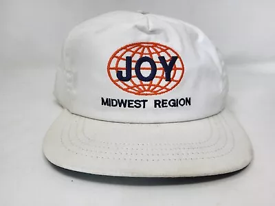 Joy Global Mining Machinery White Strapback Hat Cap --USA Made • $19.95