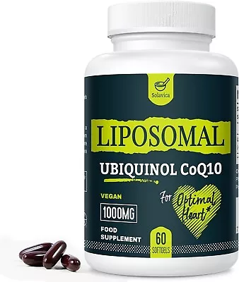 Liposomal Ubiquinol Vegan Coq10 1000 Mg High Bioavailability (The Active M Of C • £25.49