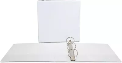 Universal Economy Round Ring View Binder 3 Rings 2  Capacity 11 X 8.5 White • $9.68