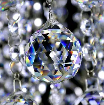 £2.99 • Buy 20mm Crystal Ball Suncatcher Prism Rainbow Maker Pendant Decor Window Hanging
