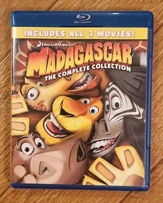 Madagascar: Complete Collection 1-3 (Blu-ray) Used • $11.99