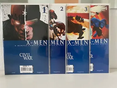 Civil War: X-men #1-4 Nm Complete Set Run (marvel 2006) 1 2 3 4 • $11.99