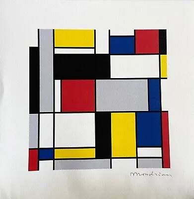 Piet Mondrian Lithography (Max Bill Alexander Calder _ Moholy-Nagy) • $292.23