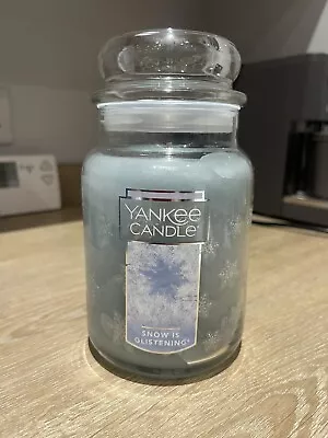 Snow Is Glistening Deerfield Yankee Candle Large Jar 22OZ • £30