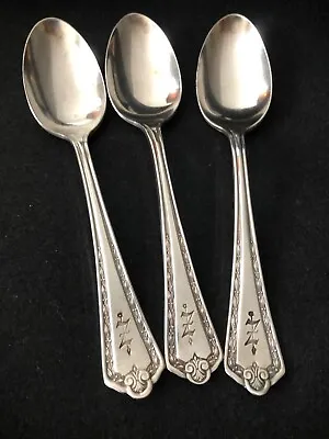 WM Rogers & Son AA Silverplate Flatware Set Of 3 Tea Spoons Pat Dec. 28 1915 • $12