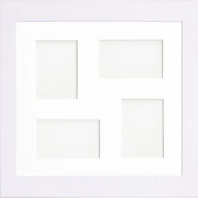White Multi Aperture Photo Picture Frame & Mount With Choice Of 23 Mounts Design • £11.99