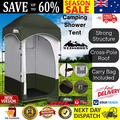 Weisshorn Shower Tent Outdoor Camping Portable Changing Room Toilet Ensuite AU • $80.14