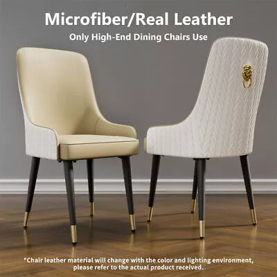 2Pcs Stylish Comfy Microfiber Leather Dining Chairs High Back Dining Room Chairs • $328.90