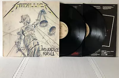 Metallica ...AND JUSTICE FOR ALL Original 1988 Elektra 2 Lp DMM SP VG+/VG/VG • $100