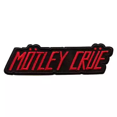 Official Motley Crue Patch Red Logo Embroidered Iron On • $10.99