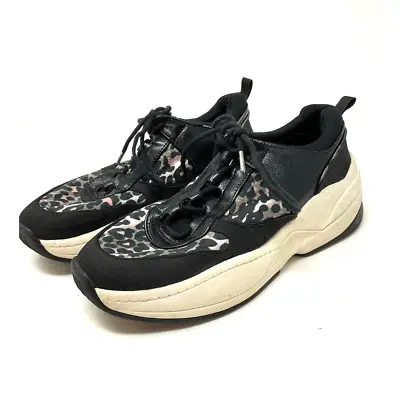 $25 • Buy Zara Basic Platform Sneakers Woman’s Size 8 Leopard Print 