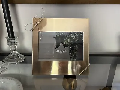 Vera Wang Wedgewood Gold Bow Picture Frame 4x6 • $40