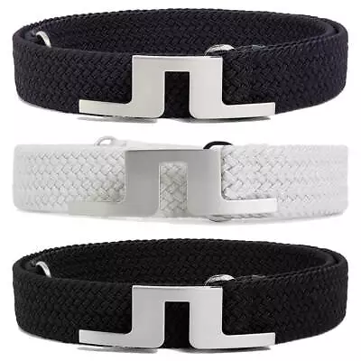 J.Lindeberg Men's Berry Elastic Logo Buckle Braided Golf Belt • $41.37