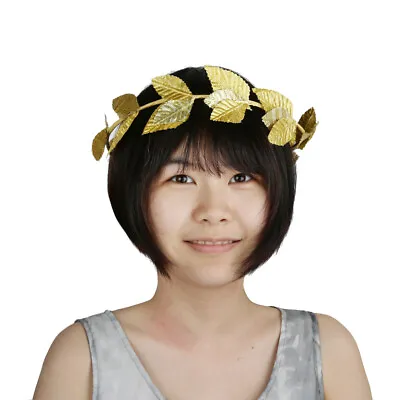 Roman Greek Goddess Leaf Laurel Wreath Headpiece Headband Fancy Dress Costume • £4.56